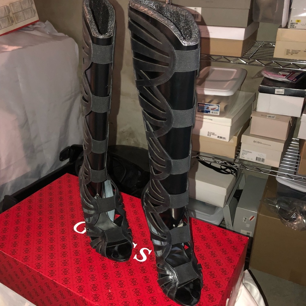 Gladiator Calf High Heeled Shoes